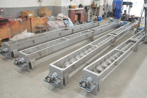 Carbon Steel U Type Horizontal Screw Conveyor for Powder and Granular Materials