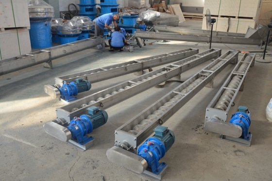 Carbon Steel U Type Horizontal Screw Conveyor for Powder and Granular Materials